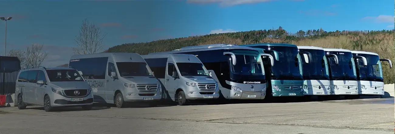 Coatham coaches lined up
