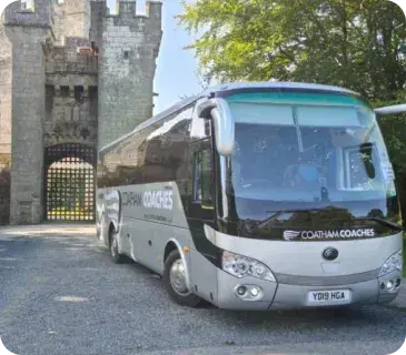 Coach at castle