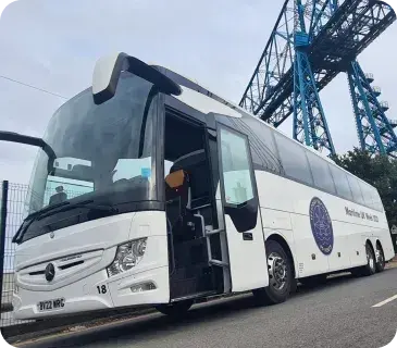 Coach at docks