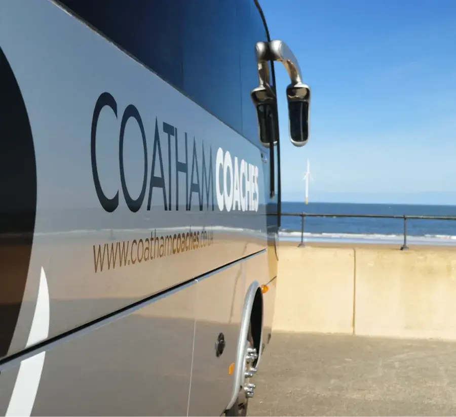 Coathams coach by seaside